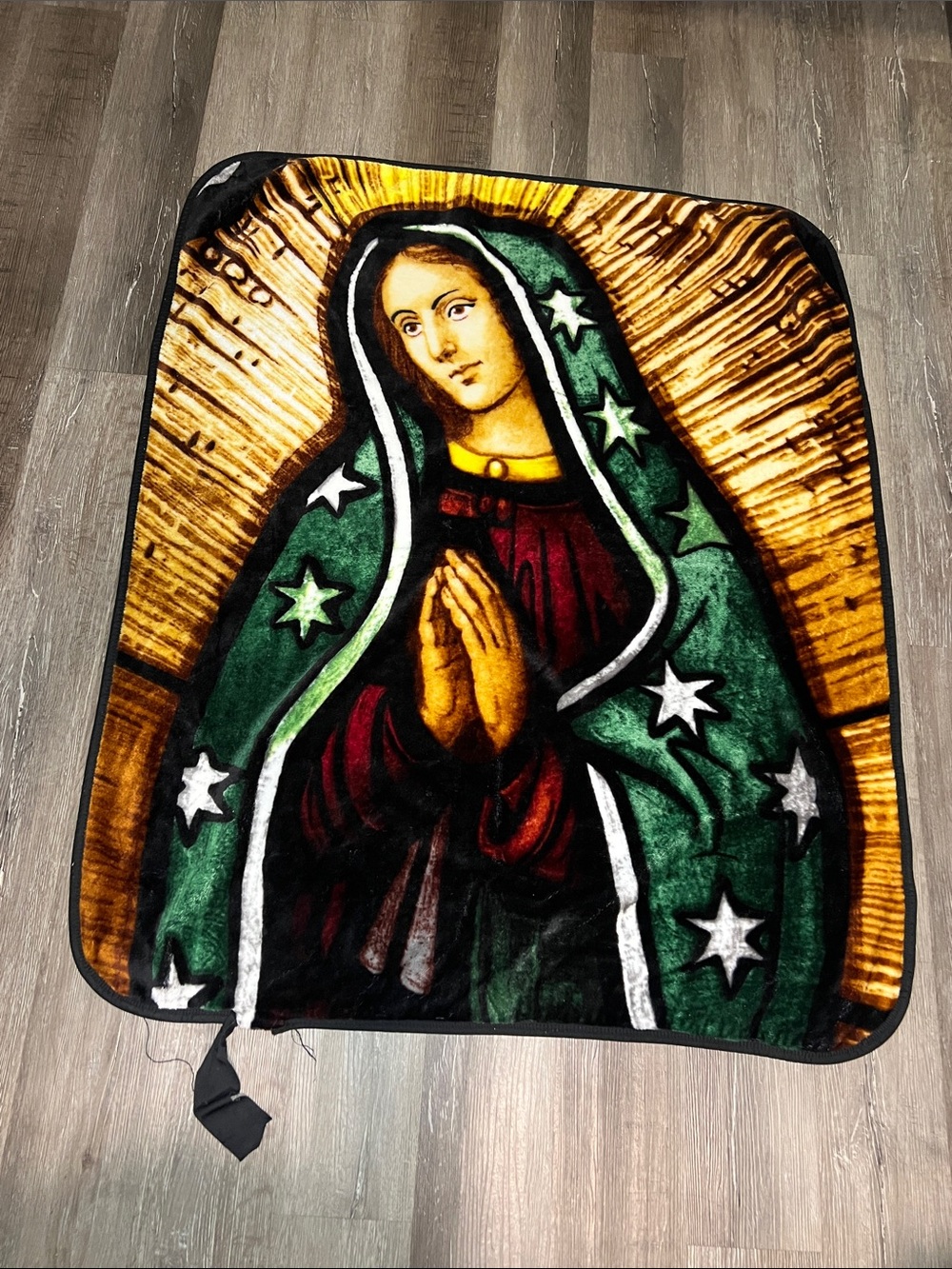 Religious Throw Thick Blanket -  Virgin Mary Design